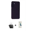 MARSİLYAN™- Galaxy A25 5G Kılıf Ahenk Serisi - Şeffaf Pasifik Cam Ekran Koruyucu + Kamera Lens Koruma Cam - SF
