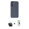 MARSİLYAN™- Galaxy A25 5G Kılıf Ahenk Serisi - Şeffaf Pasifik Cam Ekran Koruyucu + Kamera Lens Koruma Cam - SF