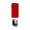 MARSİLYAN™- Galaxy A25 5G Kılıf Ahenk Serisi - Siyah 3D Antistatik Mat Seramik Nano Ekran Koruyucu