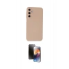 MARSİLYAN™- Galaxy A25 5G Kılıf Ahenk Serisi - Siyah 3D Antistatik Mat Seramik Nano Ekran Koruyucu