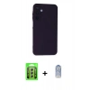 MARSİLYAN™- Galaxy A25 5G Kılıf Ahenk Serisi - Siyah Joko Magic 5D Cam + Raze Metal Kamera Lens - GS