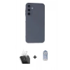 MARSİLYAN™- Galaxy A25 5G Kılıf Ahenk Serisi - Siyah Joko Magic 5D Cam + Kamera Lens Koruma Cam - SF