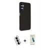 MARSİLYAN™- Galaxy A25 5G Kılıf Akış Asil Koleksiyonu - Şeffaf Pasifik Cam Ekran Koruyucu + Valdez Metal Kamera Lens - GS