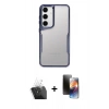MARSİLYAN™- Galaxy A25 5G Kılıf Akış Çizgi Koleksiyonu - Siyah 3D Antistatik Mat Seramik Nano Ekran Koruyucu + Kamera Lens Koruma Cam - SF