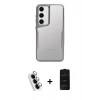MARSİLYAN™- Galaxy A25 5G Kılıf Akış Çizgi Koleksiyonu - Siyah 6D Antistatik Mat Seramik Hayalet Nano Ekran Koruyucu + Valdez Metal Kamera Lens - GS