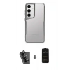 MARSİLYAN™- Galaxy A25 5G Kılıf Akış Çizgi Koleksiyonu - Siyah 6D Antistatik Mat Seramik Hayalet Nano Ekran Koruyucu + Valdez Metal Kamera Lens - SH