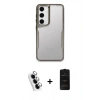 MARSİLYAN™- Galaxy A25 5G Kılıf Akış Çizgi Koleksiyonu - Siyah 6D Antistatik Mat Seramik Hayalet Nano Ekran Koruyucu + Valdez Metal Kamera Lens - GS