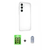 MARSİLYAN™- Galaxy A25 5G Kılıf Atlas Minimal Prime - Siyah Joko Magic 5D Cam + Raze Metal Kamera Lens - GS