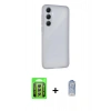 MARSİLYAN™- Galaxy A25 5G Kılıf Atlas Minimal Prime - Siyah Joko Magic 5D Cam + Raze Metal Kamera Lens - GS