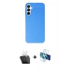 MARSİLYAN™- Galaxy A25 5G Kılıf Doruk Klasik Özel Seri - Siyah 3D Antistatik Cam Ekran Koruyucu + Kamera Lens Koruma Cam - SF