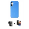 MARSİLYAN™- Galaxy A25 5G Kılıf Doruk Klasik Özel Seri - Siyah 3D Antistatik Mat Seramik Nano Ekran Koruyucu + Valdez Metal Kamera Lens - SH