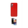MARSİLYAN™- Galaxy A25 5G Kılıf Doruk Klasik Özel Seri - Siyah 3D Antistatik Mat Seramik Nano Ekran Koruyucu