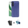 MARSİLYAN™- Galaxy A25 5G Kılıf Doruk Klasik Özel Seri - Siyah 3D Antistatik Seramik Nano Ekran Koruyucu + Valdez Metal Kamera Lens - SH