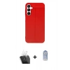 MARSİLYAN™- Galaxy A25 5G Kılıf Doruk Klasik Özel Seri - Siyah Joko Magic 5D Cam + Kamera Lens Koruma Cam - SF
