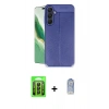 MARSİLYAN™- Galaxy A25 5G Kılıf Doruk Klasik Özel Seri - Siyah Joko Magic 5D Cam + Raze Metal Kamera Lens - SH