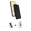 MARSİLYAN™- Galaxy A25 5G Kılıf İz Işık Koleksiyonu - Şeffaf Pasifik Cam Ekran Koruyucu + Valdez Metal Kamera Lens - GS