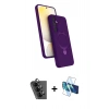 MARSİLYAN™- Galaxy A25 5G Kılıf İz Işık Koleksiyonu - Siyah 3D Antistatik Seramik Nano Ekran Koruyucu + Valdez Metal Kamera Lens - SH
