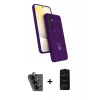 MARSİLYAN™- Galaxy A25 5G Kılıf İz Işık Koleksiyonu - Siyah 6D Antistatik Mat Seramik Hayalet Nano Ekran Koruyucu + Valdez Metal Kamera Lens - SH