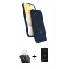 MARSİLYAN™- Galaxy A25 5G Kılıf İz Işık Koleksiyonu - Siyah 6D Antistatik Mat Seramik Hayalet Nano Ekran Koruyucu + Kamera Lens Koruma Cam - SF