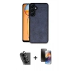 MARSİLYAN™- Galaxy A25 5G Kılıf Kıvılcım Işık Serisi - Siyah 3D Antistatik Mat Seramik Nano Ekran Koruyucu + Valdez Metal Kamera Lens - SH