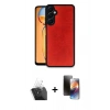 MARSİLYAN™- Galaxy A25 5G Kılıf Kıvılcım Işık Serisi - Siyah 3D Antistatik Mat Seramik Nano Ekran Koruyucu + Kamera Lens Koruma Cam - SF