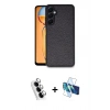 MARSİLYAN™- Galaxy A25 5G Kılıf Kıvılcım Işık Serisi - Siyah 3D Antistatik Seramik Nano Ekran Koruyucu + Valdez Metal Kamera Lens - GS