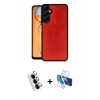 MARSİLYAN™- Galaxy A25 5G Kılıf Kıvılcım Işık Serisi - Siyah 3D Antistatik Seramik Nano Ekran Koruyucu + Valdez Metal Kamera Lens - GS