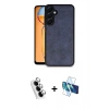 MARSİLYAN™- Galaxy A25 5G Kılıf Kıvılcım Işık Serisi - Siyah 3D Antistatik Seramik Nano Ekran Koruyucu + Valdez Metal Kamera Lens - GS
