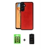 MARSİLYAN™- Galaxy A25 5G Kılıf Kıvılcım Işık Serisi - Siyah 6D Antistatik Mat Seramik Hayalet Nano Ekran Koruyucu + Raze Metal Kamera Lens - GS