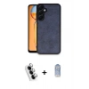 MARSİLYAN™- Galaxy A25 5G Kılıf Kıvılcım Işık Serisi - Siyah Joko Magic 5D Cam + Valdez Metal Kamera Lens - GS