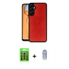 MARSİLYAN™- Galaxy A25 5G Kılıf Kıvılcım Işık Serisi - Siyah Joko Magic 5D Cam + Raze Metal Kamera Lens - SH