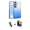 MARSİLYAN™- Galaxy A25 5G Kılıf Kıvılcım Minimal Özel Seri - Siyah 3D Antistatik Mat Seramik Nano Ekran Koruyucu + Valdez Metal Kamera Lens - GS