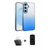 MARSİLYAN™- Galaxy A25 5G Kılıf Kıvılcım Minimal Özel Seri - Siyah 6D Antistatik Mat Seramik Hayalet Nano Ekran Koruyucu + Kamera Lens Koruma Cam - SF