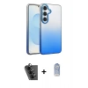 MARSİLYAN™- Galaxy A25 5G Kılıf Kıvılcım Minimal Özel Seri - Siyah Joko Magic 5D Cam + Valdez Metal Kamera Lens - SH