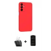 MARSİLYAN™- Galaxy A25 5G Kılıf Kozmos Yansıma Özel Seri - Siyah 6D Antistatik Mat Seramik Hayalet Nano Ekran Koruyucu + Kamera Lens Koruma Cam - SF