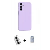 MARSİLYAN™- Galaxy A25 5G Kılıf Kozmos Yansıma Özel Seri - Siyah Joko Magic 5D Cam + Valdez Metal Kamera Lens - GS