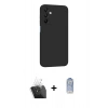 MARSİLYAN™- Galaxy A25 5G Kılıf Kozmos Yansıma Özel Seri - Siyah Joko Magic 5D Cam + Kamera Lens Koruma Cam - SF