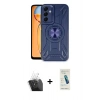 MARSİLYAN™- Galaxy A25 5G Kılıf Nova Yansıma Prime - Şeffaf Pasifik Cam Ekran Koruyucu + Kamera Lens Koruma Cam - SF