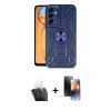 MARSİLYAN™- Galaxy A25 5G Kılıf Nova Yansıma Prime - Siyah 3D Antistatik Mat Seramik Nano Ekran Koruyucu + Kamera Lens Koruma Cam - SF