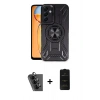 MARSİLYAN™- Galaxy A25 5G Kılıf Nova Yansıma Prime - Siyah 6D Antistatik Mat Seramik Hayalet Nano Ekran Koruyucu + Valdez Metal Kamera Lens - SH