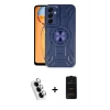 MARSİLYAN™- Galaxy A25 5G Kılıf Nova Yansıma Prime - Siyah 6D Antistatik Mat Seramik Hayalet Nano Ekran Koruyucu + Valdez Metal Kamera Lens - GS