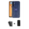 MARSİLYAN™- Galaxy A25 5G Kılıf Nova Yansıma Prime - Siyah 6D Antistatik Mat Seramik Hayalet Nano Ekran Koruyucu + Valdez Metal Kamera Lens - SH