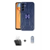MARSİLYAN™- Galaxy A25 5G Kılıf Nova Yansıma Prime - Siyah Joko Magic 5D Cam + Şeffaf Kamera Lens Koruma Cam