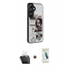 MARSİLYAN™- Galaxy A25 5G Kılıf Odak Klasik Serisi - Şeffaf Pasifik Cam Ekran Koruyucu + Kamera Lens Koruma Cam - SF