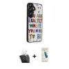 MARSİLYAN™- Galaxy A25 5G Kılıf Odak Klasik Serisi - Şeffaf Pasifik Cam Ekran Koruyucu + Kamera Lens Koruma Cam - SF