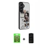 MARSİLYAN™- Galaxy A25 5G Kılıf Odak Klasik Serisi - Siyah 6D Antistatik Mat Seramik Hayalet Nano Ekran Koruyucu + Raze Metal Kamera Lens - GS
