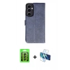 MARSİLYAN™- Galaxy A25 5G Kılıf Siluet Işık Serisi - Siyah 3D Antistatik Cam Ekran Koruyucu + Raze Metal Kamera Lens - SH