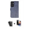 MARSİLYAN™- Galaxy A25 5G Kılıf Siluet Işık Serisi - Siyah 3D Antistatik Mat Seramik Nano Ekran Koruyucu + Valdez Metal Kamera Lens - SH