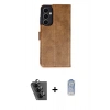 MARSİLYAN™- Galaxy A25 5G Kılıf Siluet Işık Serisi - Siyah Joko Magic 5D Cam + Valdez Metal Kamera Lens - SH