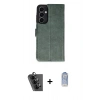 MARSİLYAN™- Galaxy A25 5G Kılıf Siluet Işık Serisi - Siyah Joko Magic 5D Cam + Valdez Metal Kamera Lens - SH